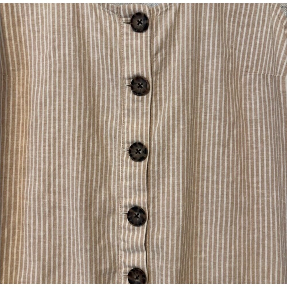 Marine Layer Sydney Natural Stripe Button-Front Jumpsuit, new with tags - Picture 6 of 7